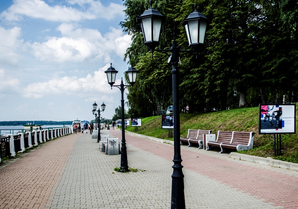 Набережная реки Волга в Костроме - Парки и рекреационные зоны Костромы