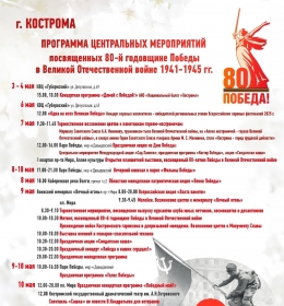 Центральные мероприятия, посвященные 80-летию Победы в Великой Отечественной войне 1941-1945 гг.