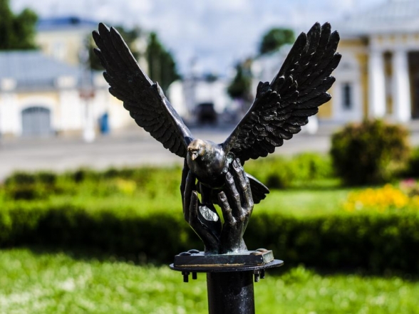 Скульптура голубя в Костроме - Памятники и арт-объекты Костромы