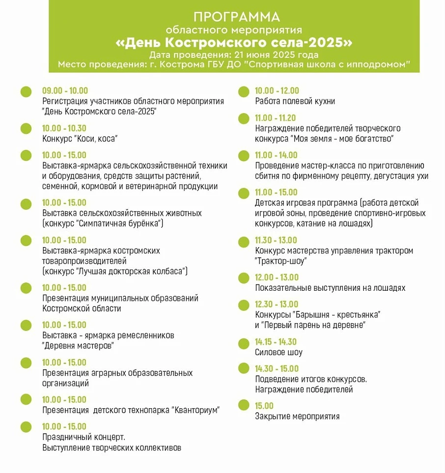 День костромского села 2025