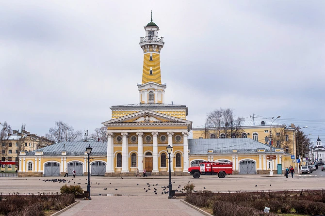 Музей Пожарная каланча в Костроме - Памятники архитектуры Костромы и области