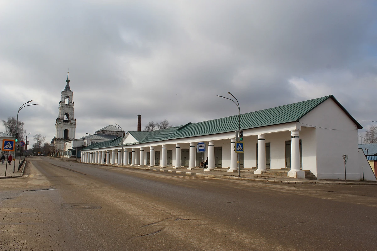 Торговые ряды в Нерехте - Памятники архитектуры Костромы и области
