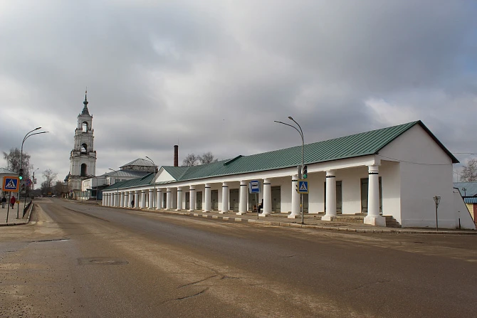 Торговые ряды в Нерехте - Памятники архитектуры Костромы и области